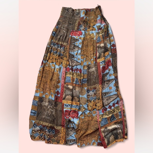 VTG 80s Platinum by Dorothy Schoelen Maxi Skirt size 6 - Picture 1 of 7